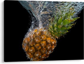 Obraz ananasa w wodzie (70x50 cm)