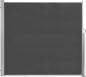 Parawan ogrodowy boczny na taras składany AW-011A, 300x180 cm, antracyt