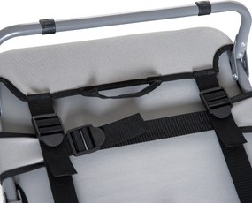 PawHut Leżanka dla psa Składane legowisko Łóżko dla kota Miejsce do spania Szare 59x46x15cm | Aosom PL