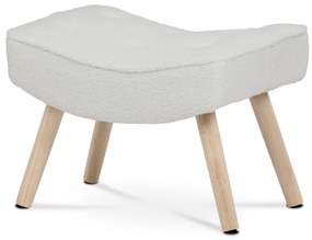 Podnóżek Bouclé WT2, biały