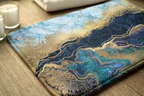 Antypoślizgowy dywanik łazienkowy Antypoślizgowy dywanik łazienkowy Niebieski Marmur