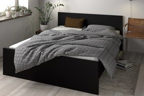 Łóżko 160x200 Naia czarny mat