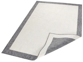 Jasnoszary chodnik dwustronny odpowiedni na zewnątrz NORTHRUGS Panama, 80x350 cm