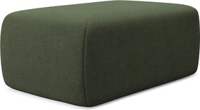 Pufa - z tkaniny strukturalnej - oliwkowy - KAPUA