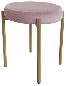 TABORET DIOR STOŁEK LOFT metal podstawa złota MG55