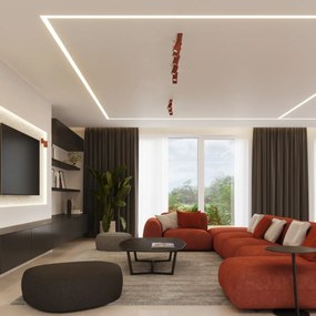 Kinkiet RING ochra czerwona SOLLUX  LIGHTING