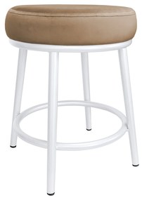 Taboret Ben noga metalowa biała MG06