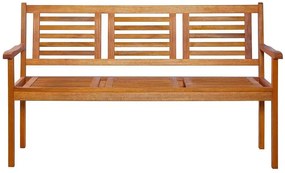 Brązowa drewniana ławka ogrodowa H8-D91