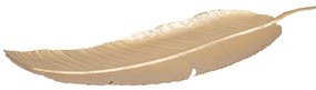 Dekoracja w złotym kolorze Mauro Ferretti Leaf, 55,5x18 cm
