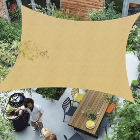 Plandeka przeciwsłoneczna SHADOW 5 x 5 m, kwadratowa, beżowa