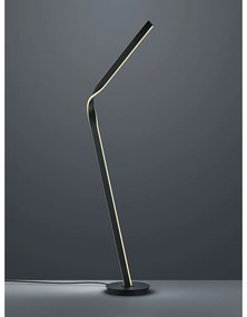 Czarna lampa stojąca LED z metalowym kloszem (wysokość 181 cm) Cicenza – CINQUE