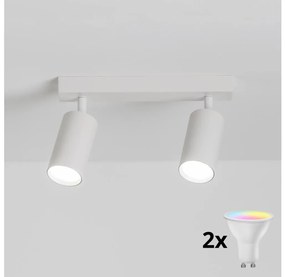 Brilagi - Ściemnialna oprawa punktowa LED SELE 2xGU10/6,5W/230V biała