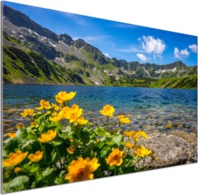 Panel do kuchni Jezioro w górach