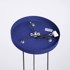 Ciemnoniebieska lampa wisząca ze szklanym kloszem ø 25 cm Orbital – Nice Lamps