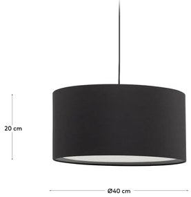Czarny abażur ø 40 cm Santana – Kave Home