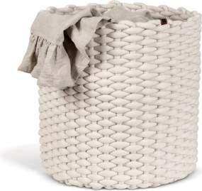 Tekstylny koszyk ø 40x40 cm Peach Skin Round XL – Bigso