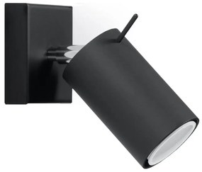 Kinkiet RING 1 czarny SOLLUX  LIGHTING