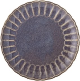 Ciemnofioletowy kamionkowy talerz ø 27 cm Latina – Bloomingville