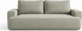 Sofa z Funkcją Spania CAMELIA Szara Boucle Japandi
