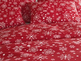 PrzytulneMieszkanie.pl PrzytulneMieszkanie.pl Pościel z mikropluszu SNOWFALL czerwona Rozmiar pościeli: 70 x 90 cm | 140 x 220 cm