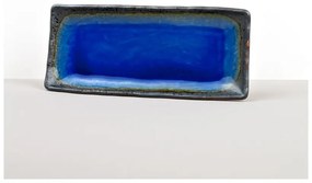 Niebieski półmisek ceramiczny MIJ Cobalt, 29x12 cm