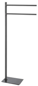 Gedy - Stojak na ręczniki TRILLY 83,5 cm metaliczny szary