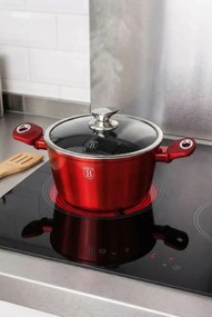 Czerwony garnek z granitową powłoką D2-S54