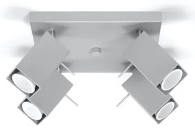 Szara lampa punktowa 25x25 cm Toscana – Nice Lamps