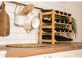 G21 Bambusowy regał na wino, 16 butelek