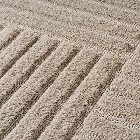 Dywan nowoczesny Art 3D Kwadraty beżowy 240 cm x 340 cm