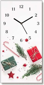 Zegar ścienny Prezent Słodycze Bombki Święta