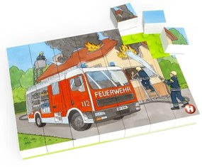 Puzzle dziecięce Hubelino Straż pożarna