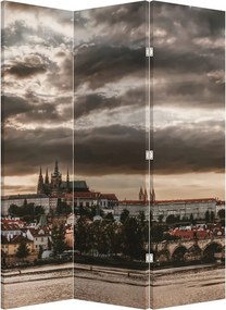 Parawan - Praski Zamek w szarości (126x170 cm)