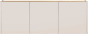 Kremowa szafka wisząca w dekorze dębu 138x52x25 cm Libbiano – Germania