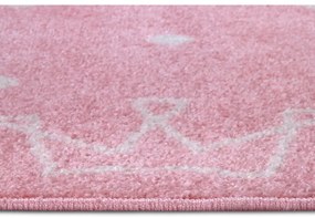 Różowy dywan dziecięcy 120x170 cm Crowns – Hanse Home