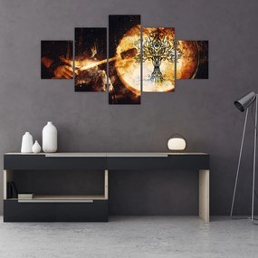 Obraz - Tajemnicze drzewo życia (125x70 cm)