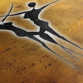 Obraz przedstawiający tańczącą parę (170x50 cm)