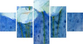 Obraz - Białe tulipany (125x70 cm)
