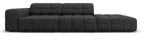 Antracytowy szezlong (lewostronny) Chicago – Cosmopolitan Design
