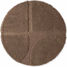Brązowy okrągły dywan tkany ręcznie ø 160 cm Lambeth Jasper – Ted Baker