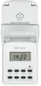 Retlux RST 15DOUT Cyfrowy wyłącznik czasowy wodoodporny, 16 programów