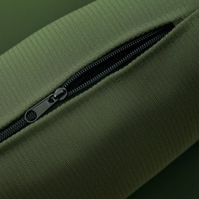 HOMCOM Nowoczesny fotel z podłokietnikami, tapicerowany fotel akcentowy z poduszką lędźwiową, Zielony