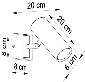 Biały kinkiet Mira – Nice Lamps