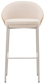 Beżowo-jasnonaturalny hoker (wysokość siedziska 77 cm) Eamy – Kave Home