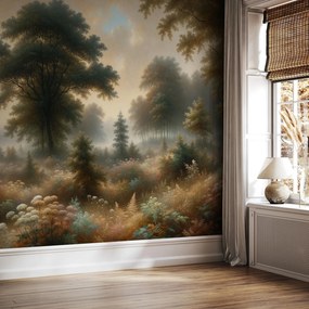 Fototapeta - Zarośnięta polana (196x136 cm)