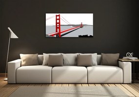 Foto obraz szklany Most San Francisco