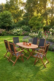 Zestaw mebli ogrodowych w kolorze brązowym F5-C98