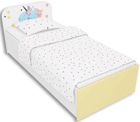 Łóżko dla dziewczynki z jednorożcem 90x200 Nobros 10X - 3 kolory