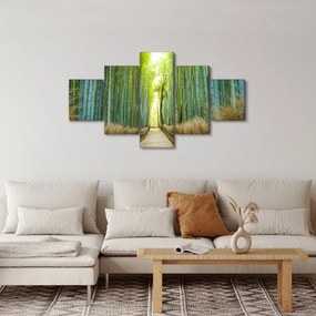 Obraz - Las bambusowy (125x70 cm)