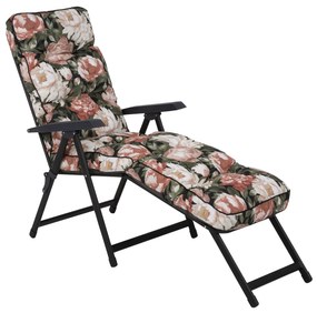 Leżak ogrodowy z podnóżkiem Lena Lounger Black Edition A101-23PB PATIO